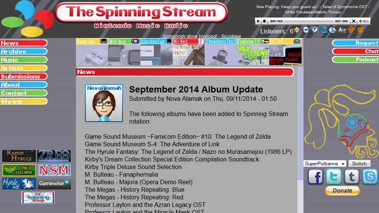 The Spinning Stream: Nintendo Music Radio
