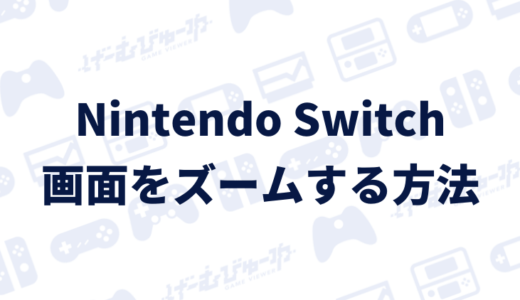 【Switch】画面をズーム（拡大）する方法[画像付き解説]