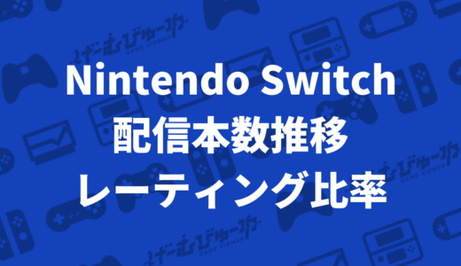 Nintendo Switch 月別･年別ソフト配信本数まとめ：「CERO」と「IARC」の比率も掲載